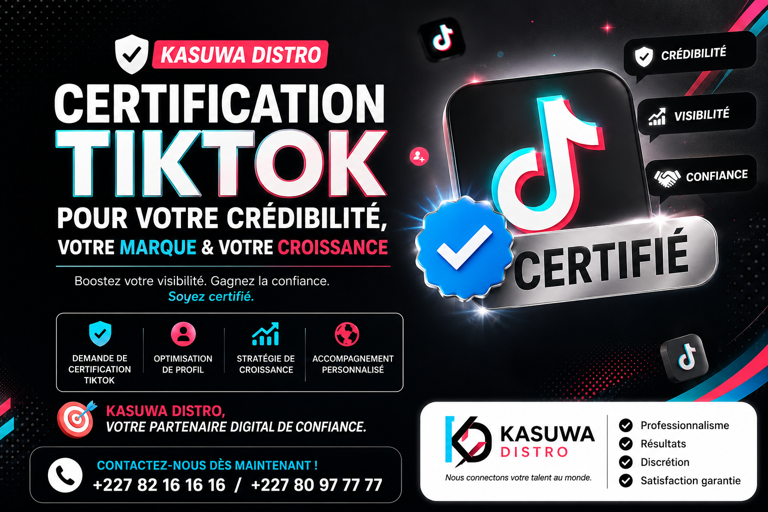 Certification TikTok avec Kasuwa Distro