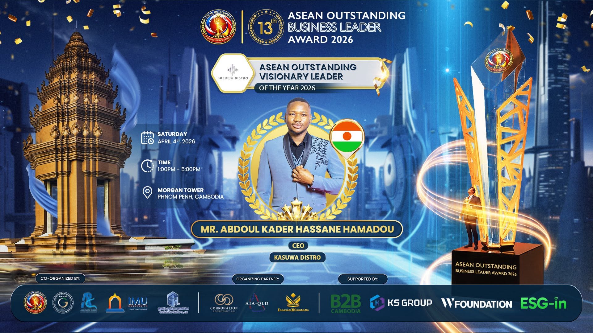 lauréat du “ASEAN Outstanding Visionary Leader of the Year 2026